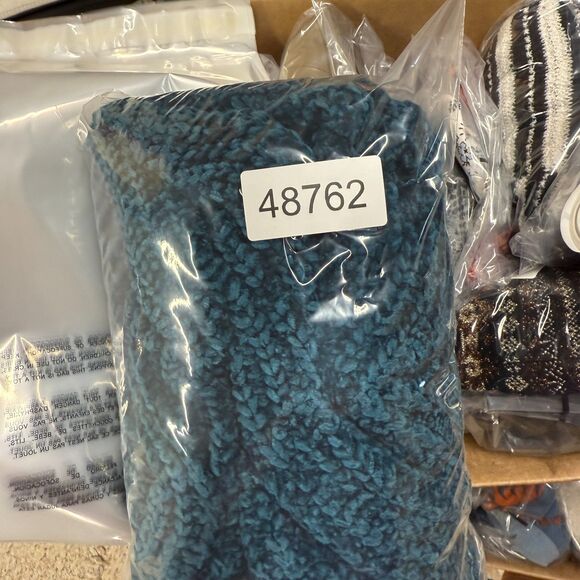 Mod On Trend Sweater Pullover Women S Small Blue Knit Turtleneck Long Sleeve - Picture 8 of 8